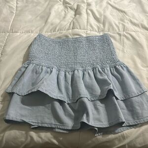 H&M smocked ruffle skirt sz small